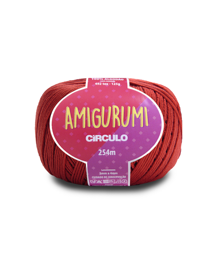 HILO AMIGURUMI CIRCULO 3583 CEREJA