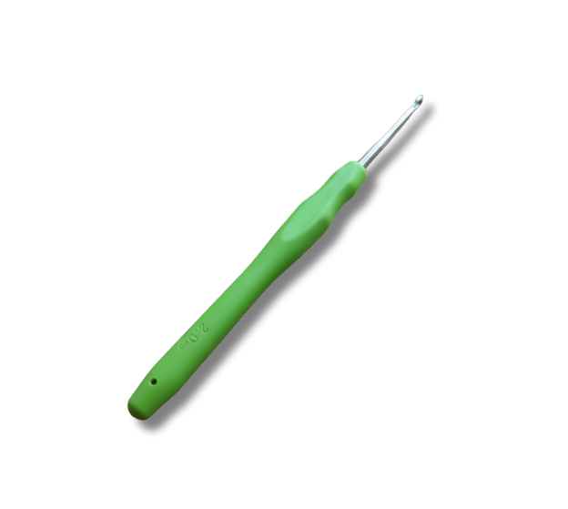 AGUJA CROCHET MANGO SILICONADO #2