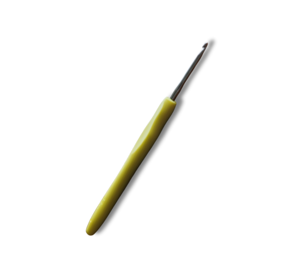 AGUJA CROCHET MANGO SILICONADO #2.5