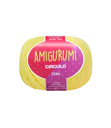 HILO AMIGURUMI CIRCULO 1730 AMARELO