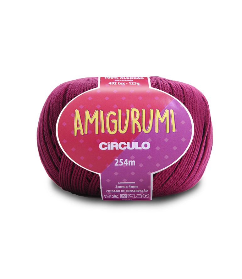 HILO AMIGURUMI CIRCULO 3154 VINHO