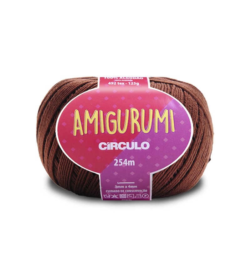 HILO AMIGURUMI CIRCULO 7569 BRIGADEIRO